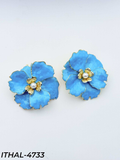 Orecchini Flower azzurro