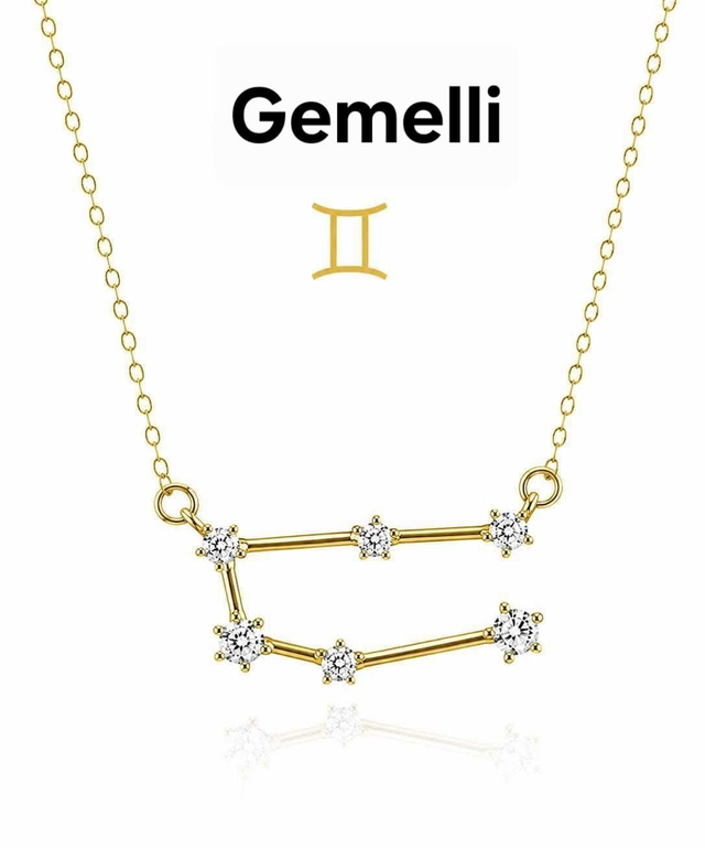 Collana costellazione GEMELLI dorato