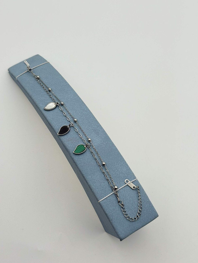 Bracciale foglie tricolore
