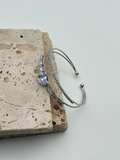 Bracciale cuff elegance argentato