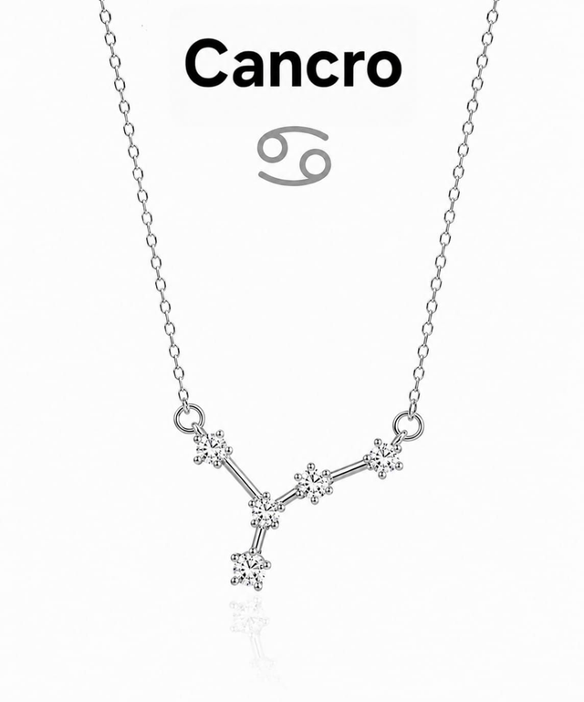 Collana costellazione CANCRO argentato