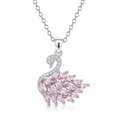 Collana Cigno rosa