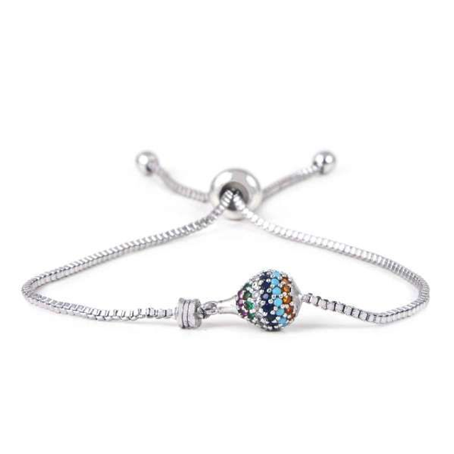 Bracciale Mongolfiera argentato