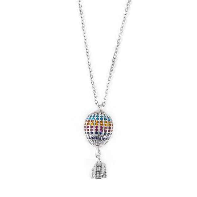 Collana Mongolfiera argentata