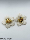 Orecchini Flower bianco
