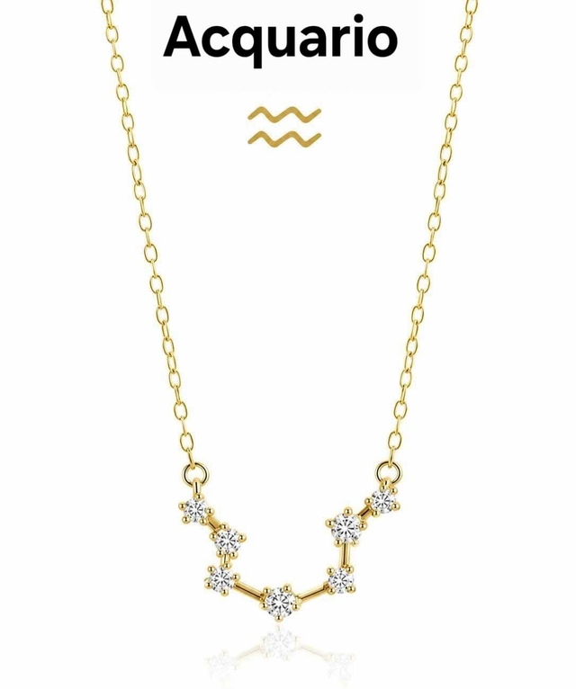 Collana costellazione ACQUARIO dorato