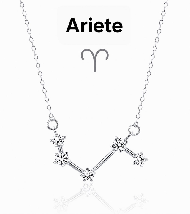 Collana costellazione ARIETE argentata