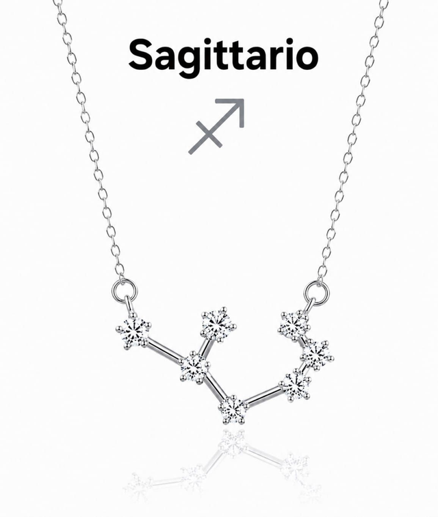 Collana costellazione SAGITTARIO argentata