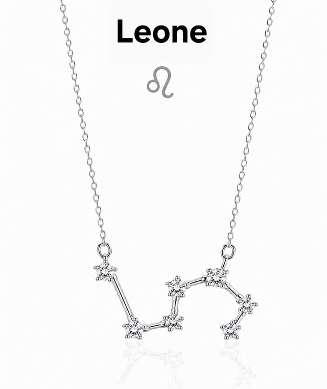 Collana costellazione LEONE argentata