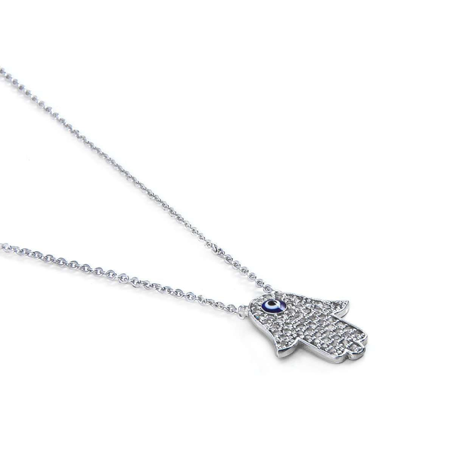 Collana Mano di Fatima argentata