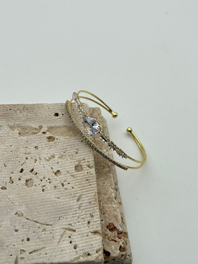 Bracciale cuff elengance dorato