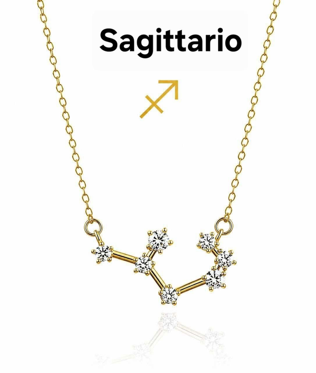 Collana costellazione SAGITTARIO dorato