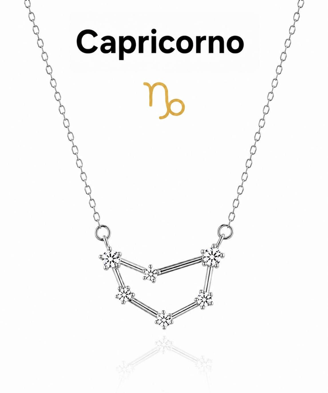 Collana costellazione CAPRICORNO argentata