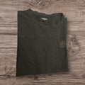 T-shirt nera a maniche corte in cotone Ottoman Kumus con logo Baci & Abbracci stampato sul petto
