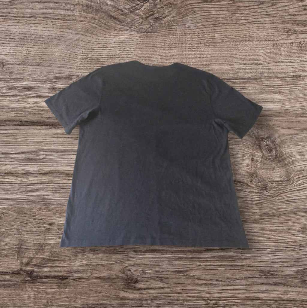 T-shirt nera a maniche corte Ottoman Kumus Bexleys MAN, design minimalista in tessuto morbido, vista posteriore